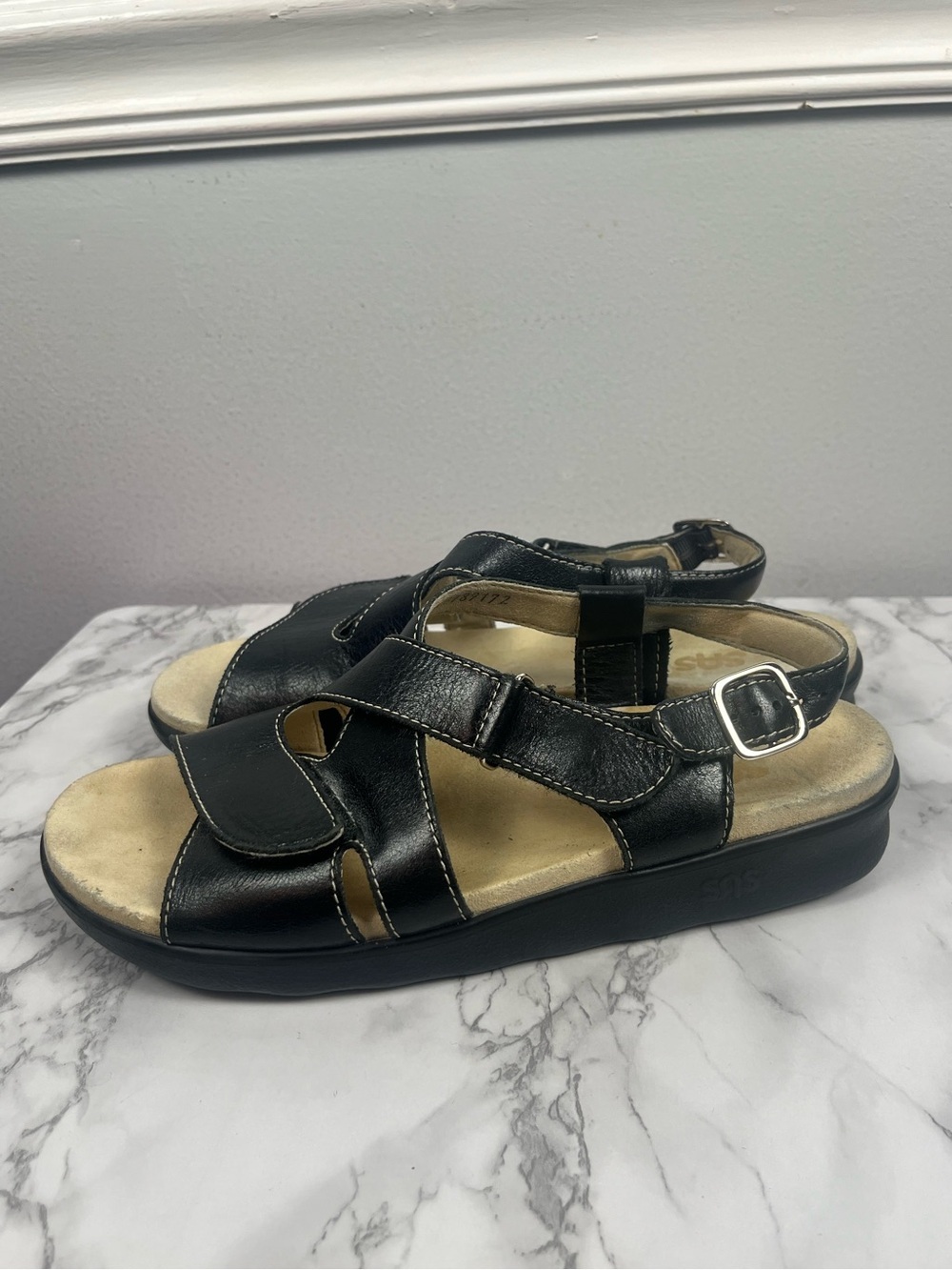 SAS Albuquerque Women's Huggy - Nero Size 9.5 Narrow - Picture 6 of 12